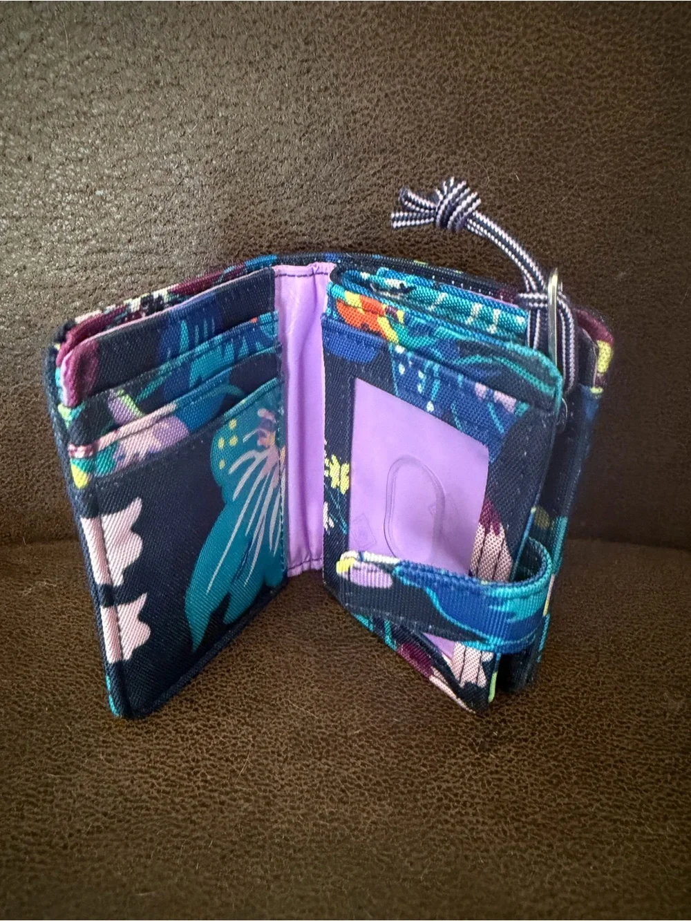 Vera Bradley Floral Compact Zip Wallet - Picture 3 of 3